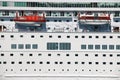 Large cruiser ship detail Royalty Free Stock Photo