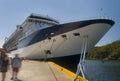 Large cruiseship. Huatulco, Mexico Royalty Free Stock Photo