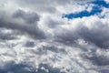 A Large Cumulus Cloud In The Blue Sky.