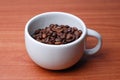 Large Cup Full Of Coffee Bean Royalty Free Stock Photo