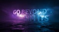 Large 3D text reading \