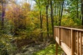 Large Deck on Home in the Woods Royalty Free Stock Photo