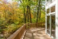 Large Deck on Home in the Woods Royalty Free Stock Photo