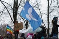 A large demonstration at the Brandenburg Gate Under the Motto \