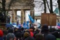 A large demonstration at the Brandenburg Gate Under the Motto \