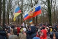 A large demonstration at the Brandenburg Gate Under the Motto \