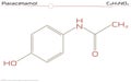 Molecule of Paracetamol