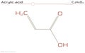 Molecule of Acrylic acid