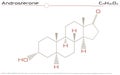 Molecule of Androsterone Royalty Free Stock Photo