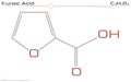 Molecule of Furoic acid.