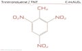 Molecule of Trinitrotoluene Royalty Free Stock Photo