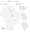 Map of in Berrien County Georgia