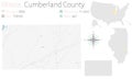 Map of Cumberland County in Illinois