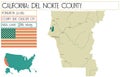 Large and detailed map of Del Norte County in California