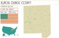 Map of Dupage County in Illinois USA Royalty Free Stock Photo
