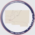 Map of Lincoln County in Idaho