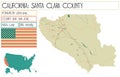 Large and detailed map of Santa Clara County