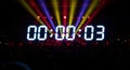 Anticipation: Digital Countdown Timer at 00:00:03 Royalty Free Stock Photo
