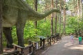 Large Diplodocus in dinosaur park