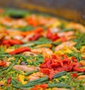 Large dish of Paella Royalty Free Stock Photo