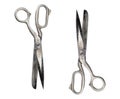 Large dressmaking or tailoring scissors, isolated