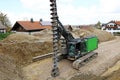 A large drill for drilling geothermal and stability pillar