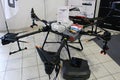 Large drone DJI Agras used for agricultural applications such as aerial spraying of pesticides