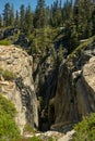 Large Dropoff Along Trail On Taft Point Royalty Free Stock Photo
