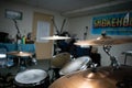 Large drumset sabian and mapex