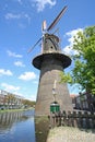 Large Dutch Windmill Royalty Free Stock Photo