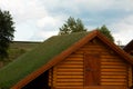 Large earth roof for underground living Royalty Free Stock Photo