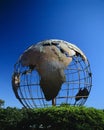 Large Earth sculpture in iron Royalty Free Stock Photo