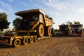 Large Earthwork Mining Trucks Royalty Free Stock Photo