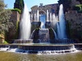 Architectural Fountain, Tivoli, Lazio, Italy Royalty Free Stock Photo
