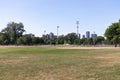 Green Grass Field and Park in Lincoln Park Chicago during the Summer Royalty Free Stock Photo