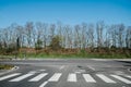 Large empty highway during Covid-19 coronavirus outbreak