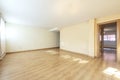 Large empty living room with entrance to a bedroom Royalty Free Stock Photo
