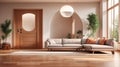 living room with wood floor Royalty Free Stock Photo