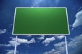 Large Empty Road Sign Royalty Free Stock Photo