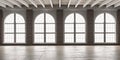 Large empty room in loft style Royalty Free Stock Photo