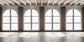Large empty room in loft style Royalty Free Stock Photo