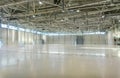 Large empty space in hangar Royalty Free Stock Photo