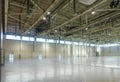 Large empty space in hangar Royalty Free Stock Photo