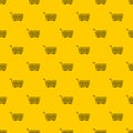 Large empty supermarket cart pattern vector Royalty Free Stock Photo