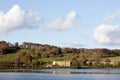 Large estate mansion on river blackwater Royalty Free Stock Photo