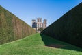 A view of the famous Hardwick Hall from the stunning gardens. Taken in Early Spring 2019 Royalty Free Stock Photo