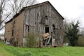 Large falling apart old farm barn rundown abandoned