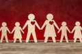 The large family. Dad and Mom and many children Royalty Free Stock Photo