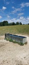 Large farm livestock water trough.