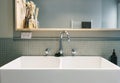 Large farmhouse style basin in vintage styled Australian home